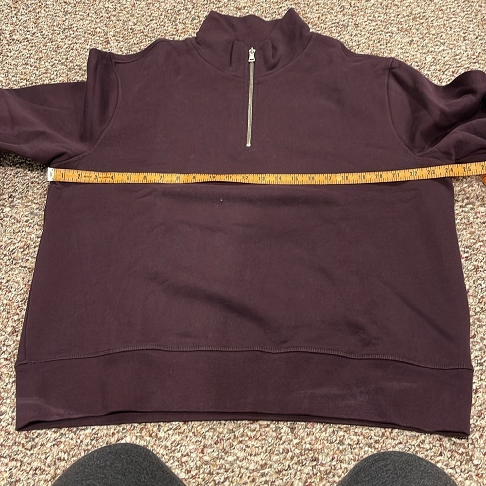Men’s 1/4 Zip Top (Eggplant Color) - Picture 4 of 4